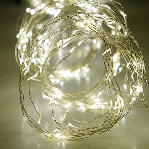 320 Λευκά Θερμά Λαμπάκια LED Copper, Χταπόδι (8x4m)